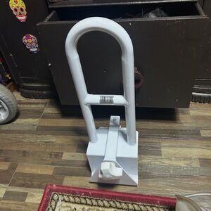 Brand new medical white hand rail for tub